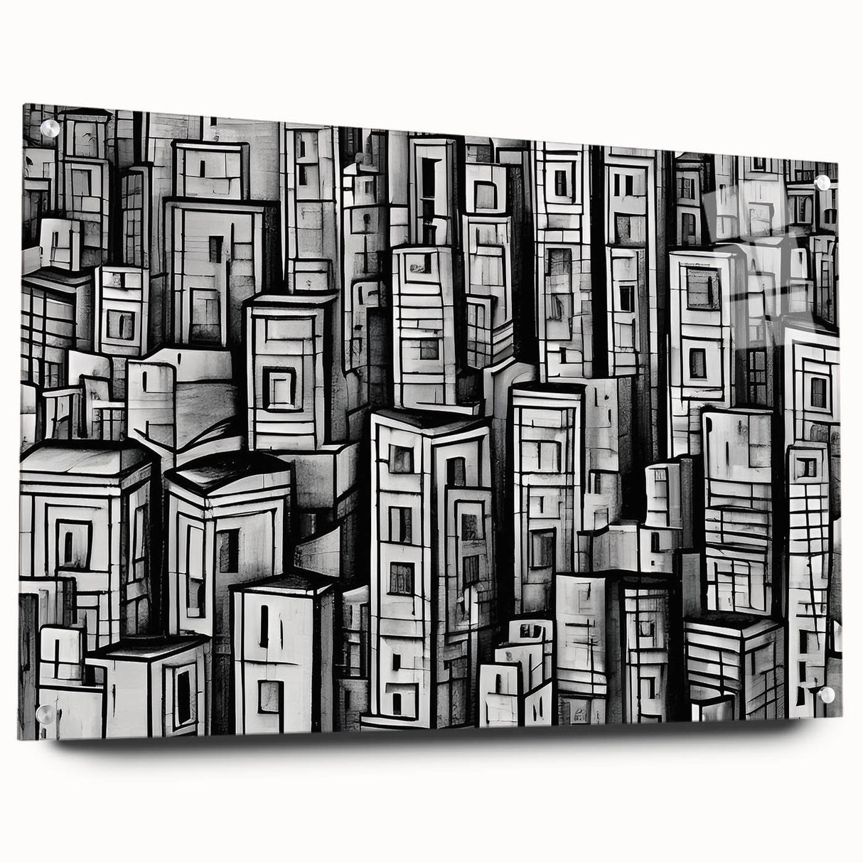 Large abstract wall art featuring swirling blue and grey tones on canvas, suitable for bedroom or dining room decor.