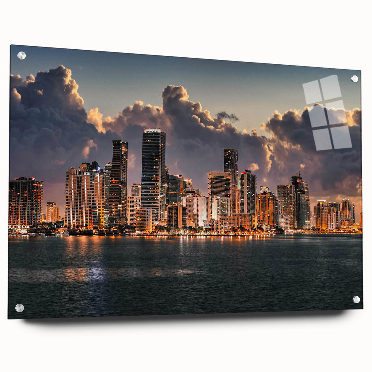 Large abstract wall art featuring swirling blue and gray tones on canvas, suitable for bedroom or dining room decor.