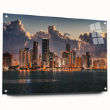 Large abstract wall art featuring swirling blue and gray tones on canvas, suitable for bedroom or dining room decor.