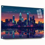 Large abstract wall art featuring swirling blue and gray tones on canvas, suitable for bedroom or dining room decor.