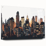 Large abstract wall art in muted gray and blue tones on canvas, suitable for bedroom or dining room decor.