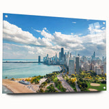 Large abstract wall art depicting swirling blue and gray hues on canvas, suitable for bedroom or dining room decor.