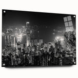 Large abstract wall art featuring swirling blue and gray tones on canvas, suitable for bedroom or dining room decor.