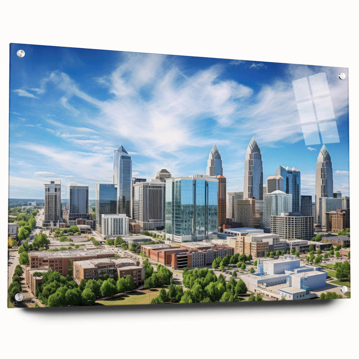 Large abstract wall art in muted gray and blue tones on canvas, suitable for bedroom or dining room decor.