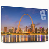 Large abstract wall art in vibrant shades of blue and gold on canvas, suitable for bedroom or dining room decor.