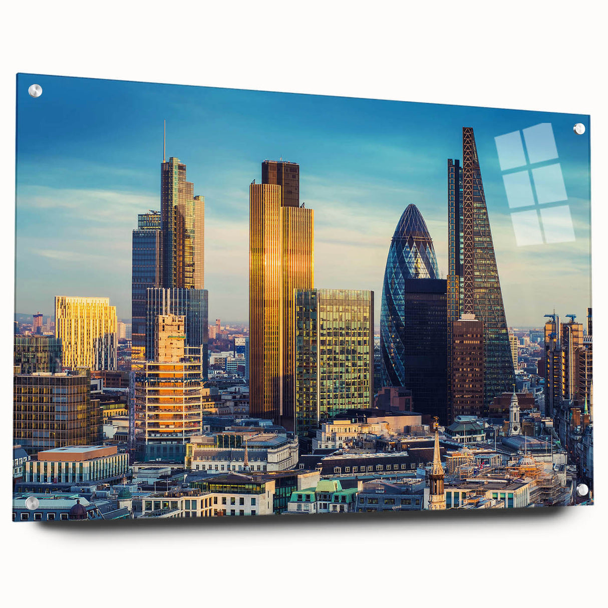 Large abstract wall art in vibrant blue and orange tones on canvas, suitable for enhancing a bedroom or dining room ambiance.