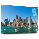 Large abstract wall art featuring swirls of blue and gray tones on canvas, suitable for bedroom or dining room decor.