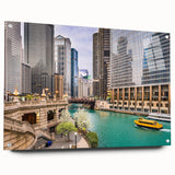 Large abstract wall art featuring swirling blue and white patterns on canvas, ideal for modern bedroom or dining room decor.