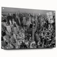 Large abstract wall art on canvas featuring swirling blue and gray tones, ideal for modern bedroom or dining room decor.