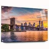 Large abstract wall art in shades of blue and grey on canvas, suitable for bedroom or dining room decor.