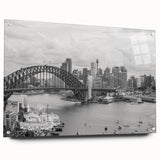 Large abstract wall art on canvas featuring swirls of blue and gray, suitable for bedroom or dining room decor.