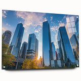 Large abstract wall art featuring swirling blue and gray tones on canvas, suitable for bedroom or dining room decor.