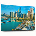 Large abstract wall art featuring swirling blue and white tones on canvas, suitable for bedroom or dining room decor.