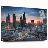 Large abstract wall art in vibrant blue and green tones on canvas, suitable for bedroom or dining room ambiance.