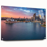 Large abstract wall art in muted gray and blue tones on canvas, suitable for bedroom or dining room decor.