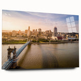 Large abstract wall art featuring swirling blue and gray tones on canvas, suitable for bedroom or dining room decor.