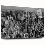 Large abstract wall art print in blue and gray tones on canvas, suitable for bedroom or dining room decor.