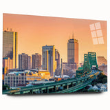 Large abstract wall art print on canvas featuring swirling blue and gray tones, ideal for bedroom or dining room decor.