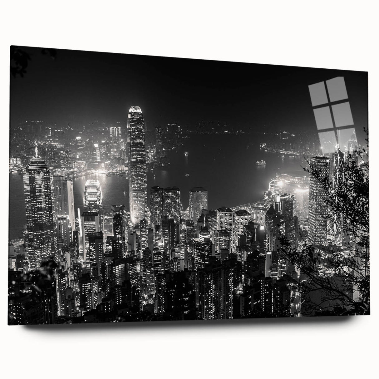 Large abstract wall art in cool blues and greens on a rolled canvas, ideal for bedroom or dining room decor.