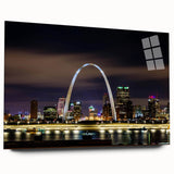 Large abstract wall art in vibrant blue and orange hues on canvas, ideal for bedroom or dining room decor.