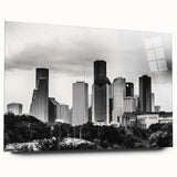 Large abstract wall art in swirling blue and gray tones on canvas, ideal for bedroom or dining room decor.
