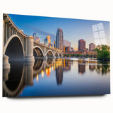 Large abstract wall art in muted gray and blue tones on canvas, suitable for bedroom or dining room decor.