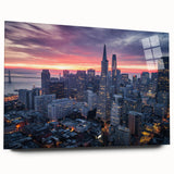 Large abstract wall art in vibrant blue and orange hues on canvas, ideal for bedroom or dining room decor.