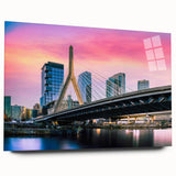 Large abstract wall art print in muted gray and blue tones on canvas, ideal for bedroom or dining room ambiance.