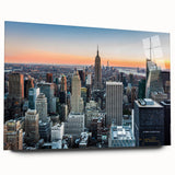 Large abstract wall art in cool blue and gray tones on canvas, ideal for bedroom or dining room decor.