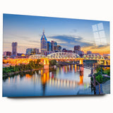 Large abstract wall art in blue and grey tones on canvas, ideal for bedroom or dining room decor.