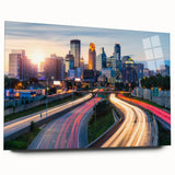 Large abstract wall art in blue and gray tones on canvas, suitable for bedroom or dining room decor.