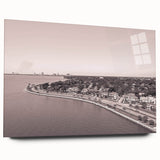 Large abstract wall art featuring swirling blue and gray patterns on canvas, suitable for bedroom or dining room decor.