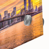 Large abstract wall art in mid-century modernist style, featuring muted earth tones on canvas.