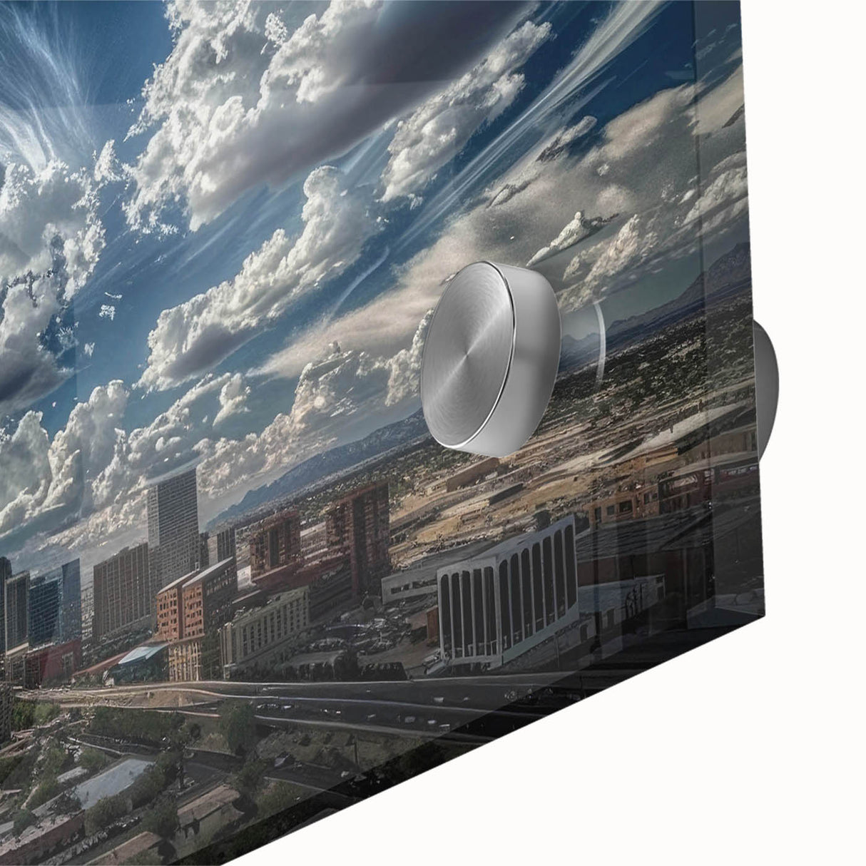 Large abstract wall art in mid-century modernist style, featuring muted earth tones on canvas.