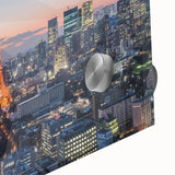 Large abstract wall art in mid-century modernist style with muted earth tones on canvas, ideal for dining room decor.