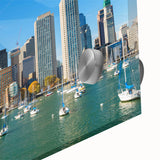 Large abstract wall art in mid-century modernist style, featuring muted earth tones on canvas.