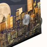 Large abstract wall art in muted earth tones on canvas, styled in mid-century modernist design, ideal for dining room decor.