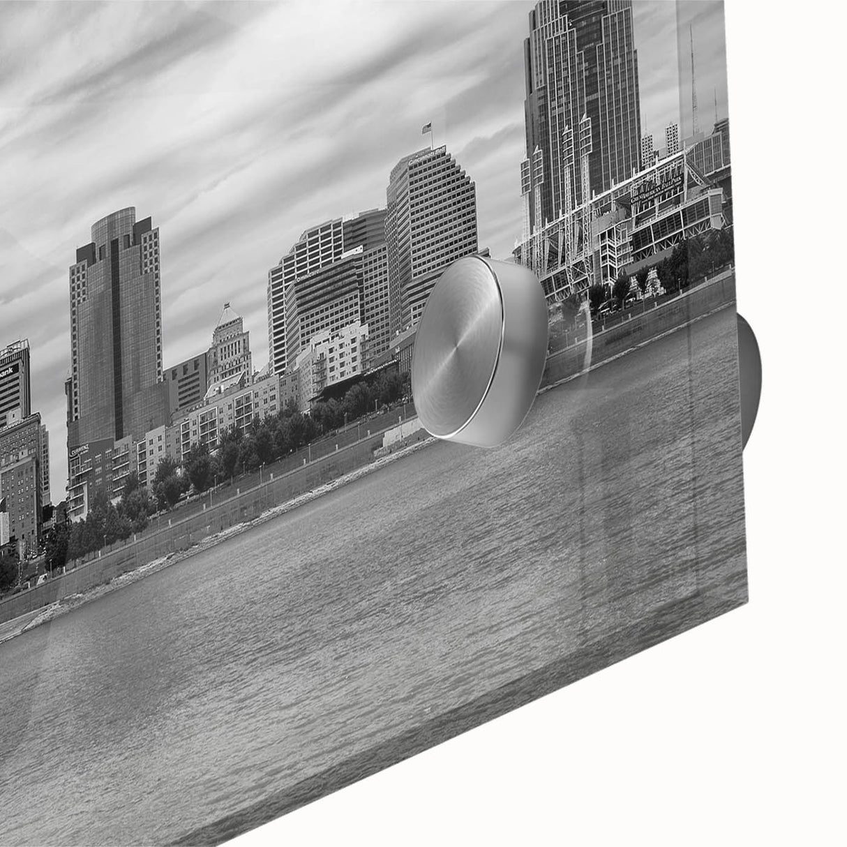 Large abstract wall art in mid-century modernist style, featuring muted earth tones on canvas, ideal for dining room decor.