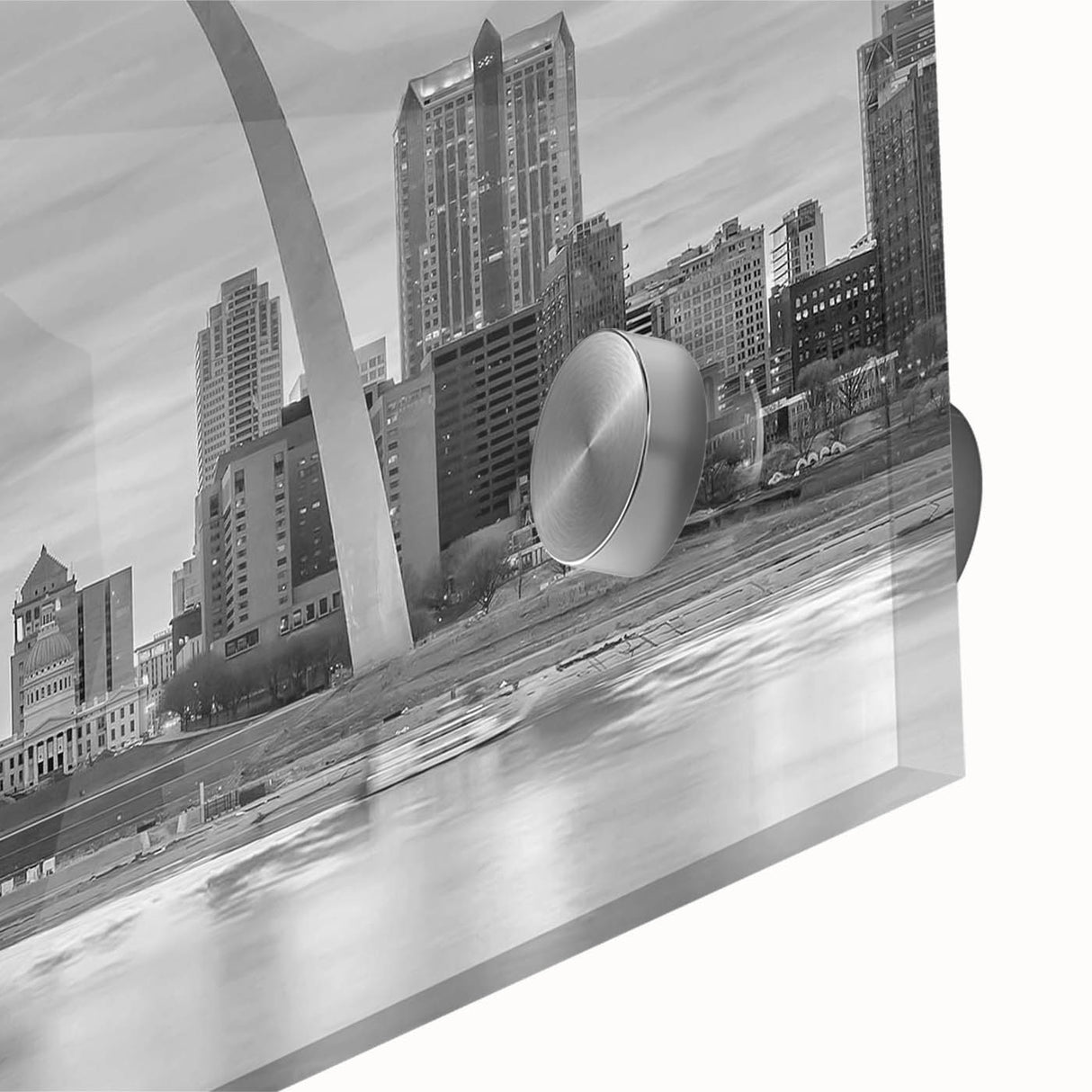 Large abstract wall art in mid-century modernist style, featuring bold, geometric shapes in earth tones.