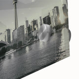 Large abstract wall art featuring mid-century modernist design in muted earth tones, ideal as dining room art.