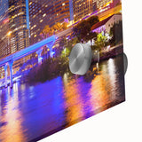 Large abstract wall art in mid-century modernist style, featuring bold geometric shapes in a mix of earth tones.