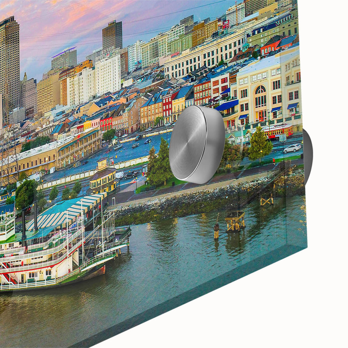 Large abstract wall art in mid-century modernist style, featuring bold geometric shapes in earth tones.