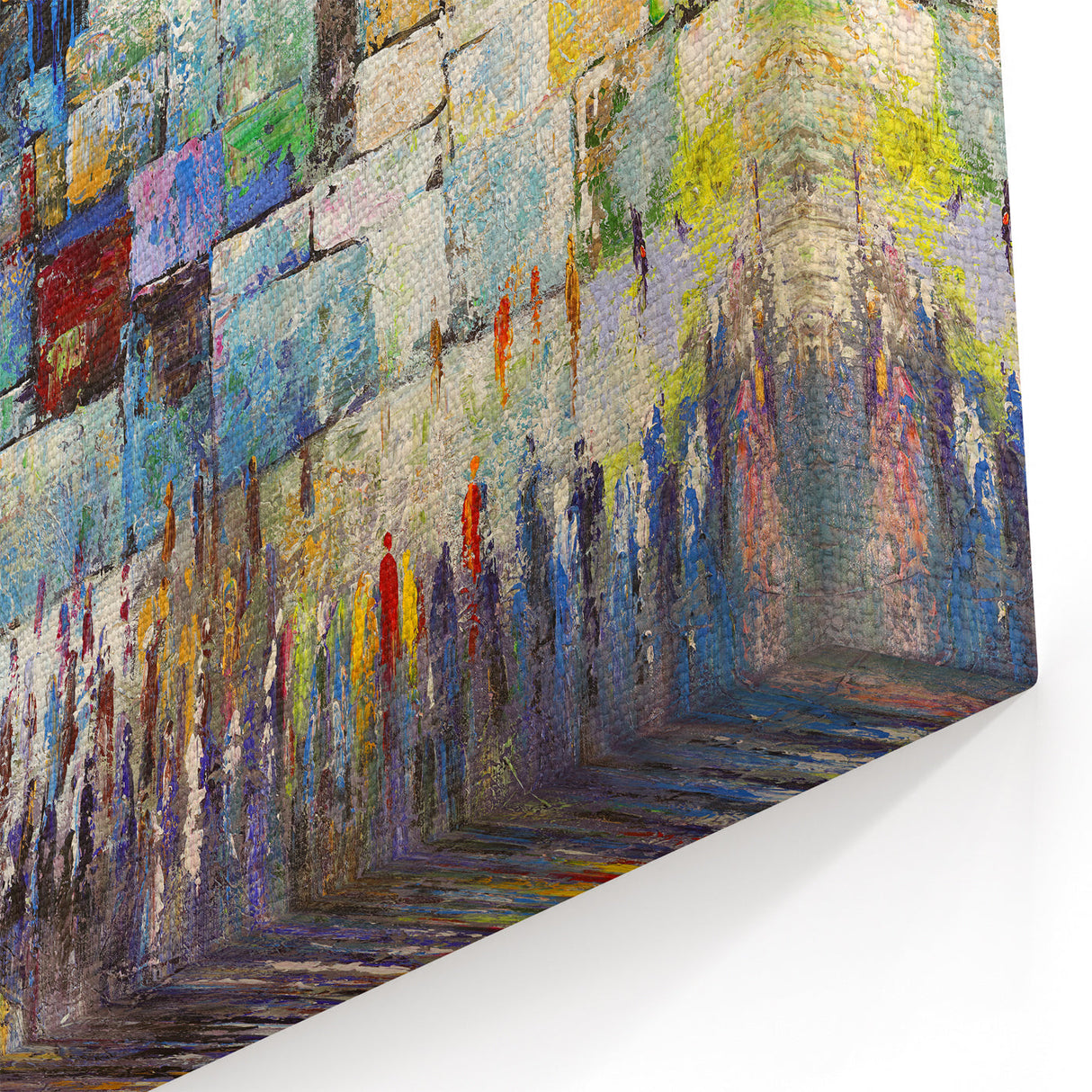 A Mosaic of Prayer Abstract Kotel Jewish Wall Art by Yossi Bitton