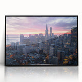 Large abstract wall art featuring swirling blue and gray tones on canvas, ideal for modern living room decor.