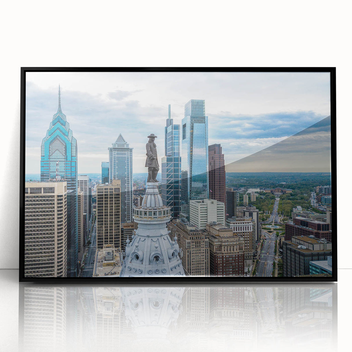 Large abstract wall art featuring bold geometric shapes in earth tones on canvas, suitable for modern living room decor.