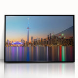 Large abstract wall art featuring swirling blue and orange colors on canvas, suitable for modern art wall decor.