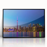 Large abstract wall art featuring swirling blue and gold patterns on canvas, ideal for modern living room decor.