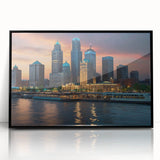 Large abstract wall art in muted earth tones on canvas, featuring mid-century modernist style.