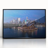 Large abstract wall art featuring swirling blue and green patterns on canvas, suitable for modern living room decor.