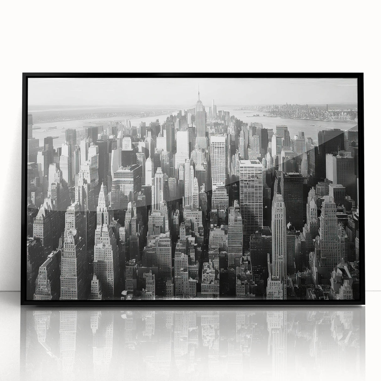 Large abstract wall art featuring geometric shapes in muted earth tones on canvas, suitable for modern living room decor.